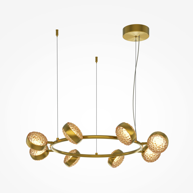 Подвесной светильник 93*93*310 см, LED, 80W, 3000К, Maytoni Mind MOD299PL-L80BS3K латунный