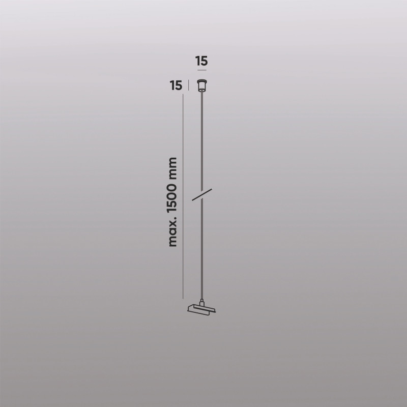 Подвесной комплект 150 см, Denkirs SMART BASE TR2126-BK черный