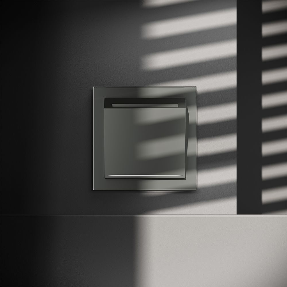 Выключатель встраиваемый S70 карточный 16А, титан Voltum VLS010706