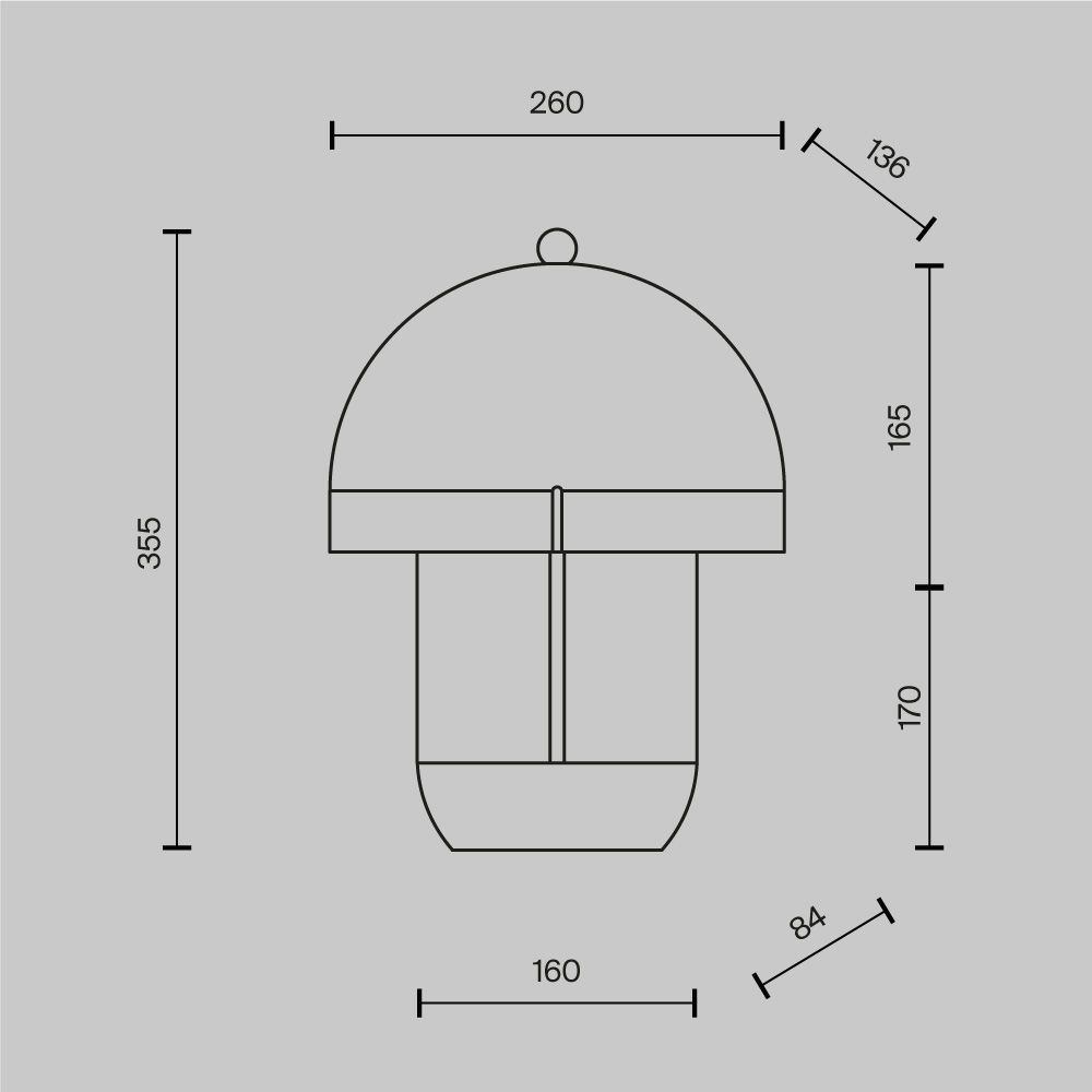 Настольная лампа 13,6*26*-35,5 см, *LED*14W, 3000K, Maytoni Hope MOD479TL-L14W3K, Белый
