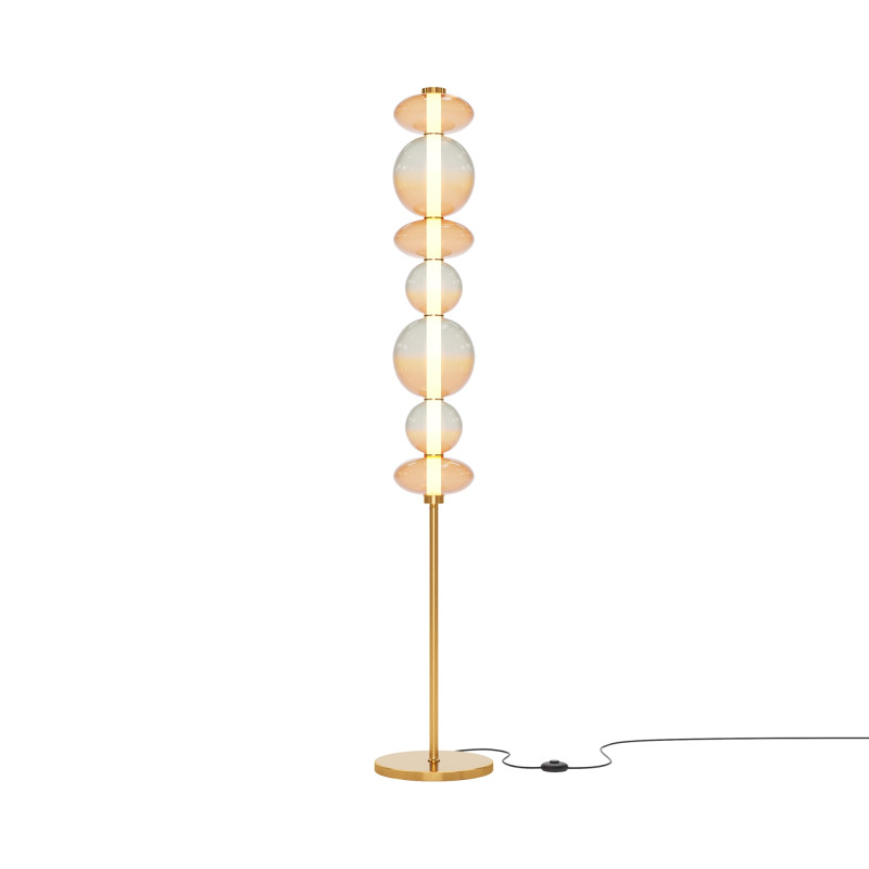 Торшер 28*163 см, LED, 40W, 3000К, Maytoni Futuro MOD307FL-L40BS3K латунный