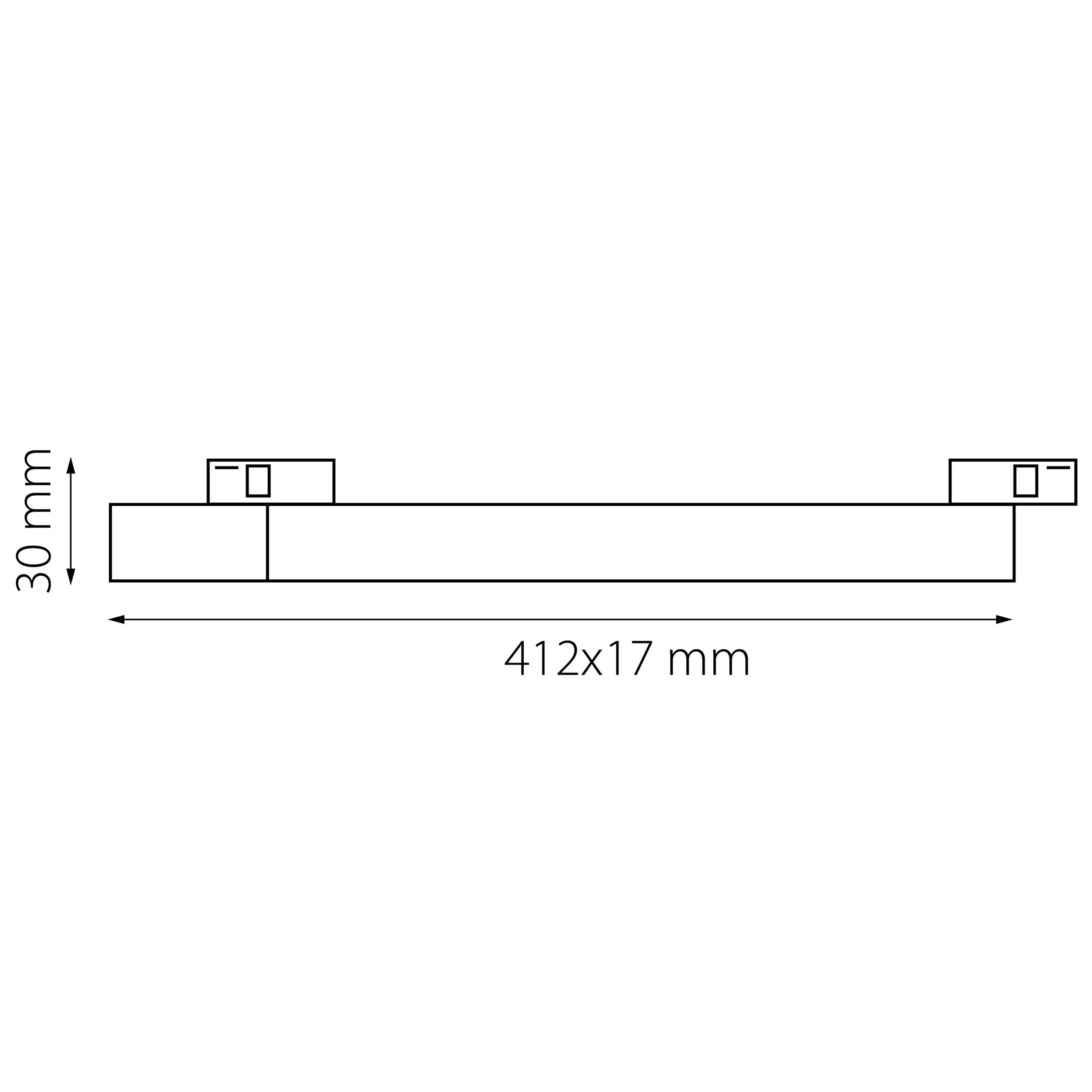 Блок питания в трек LINEA 1,7*37*3 см, LED 100W Lightstar Linea 506007 черный