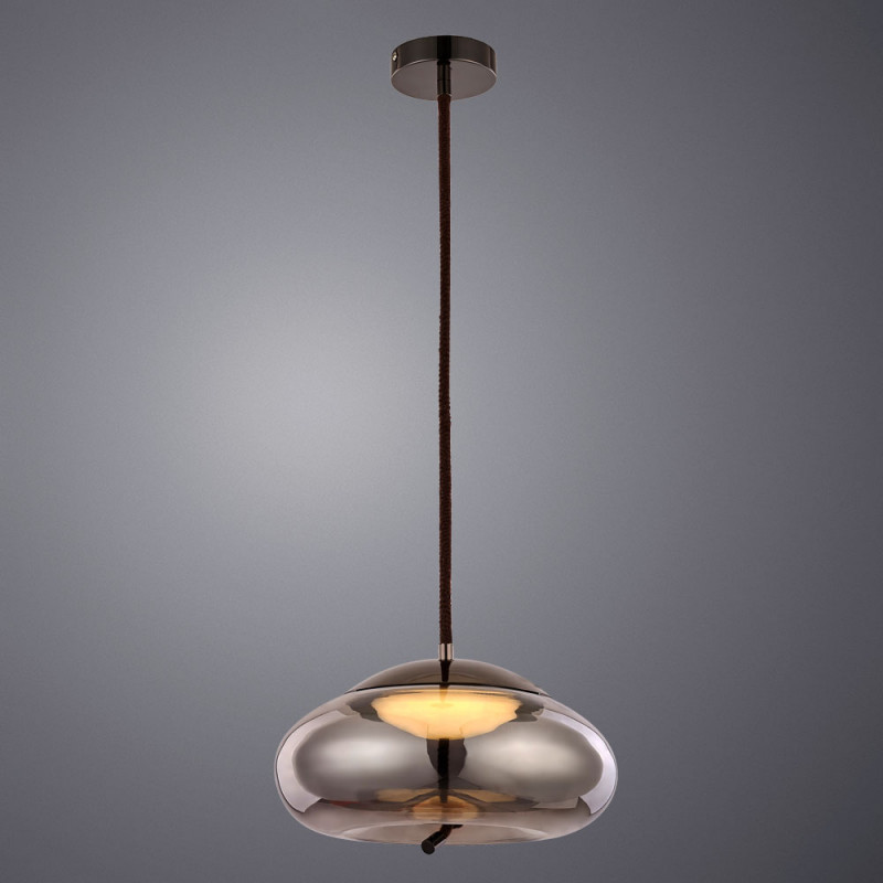 Светильник подвесной Arte Lamp Cody A7767SP-1BC, диаметр 30 см, 10W LED, 3000K, черный хром