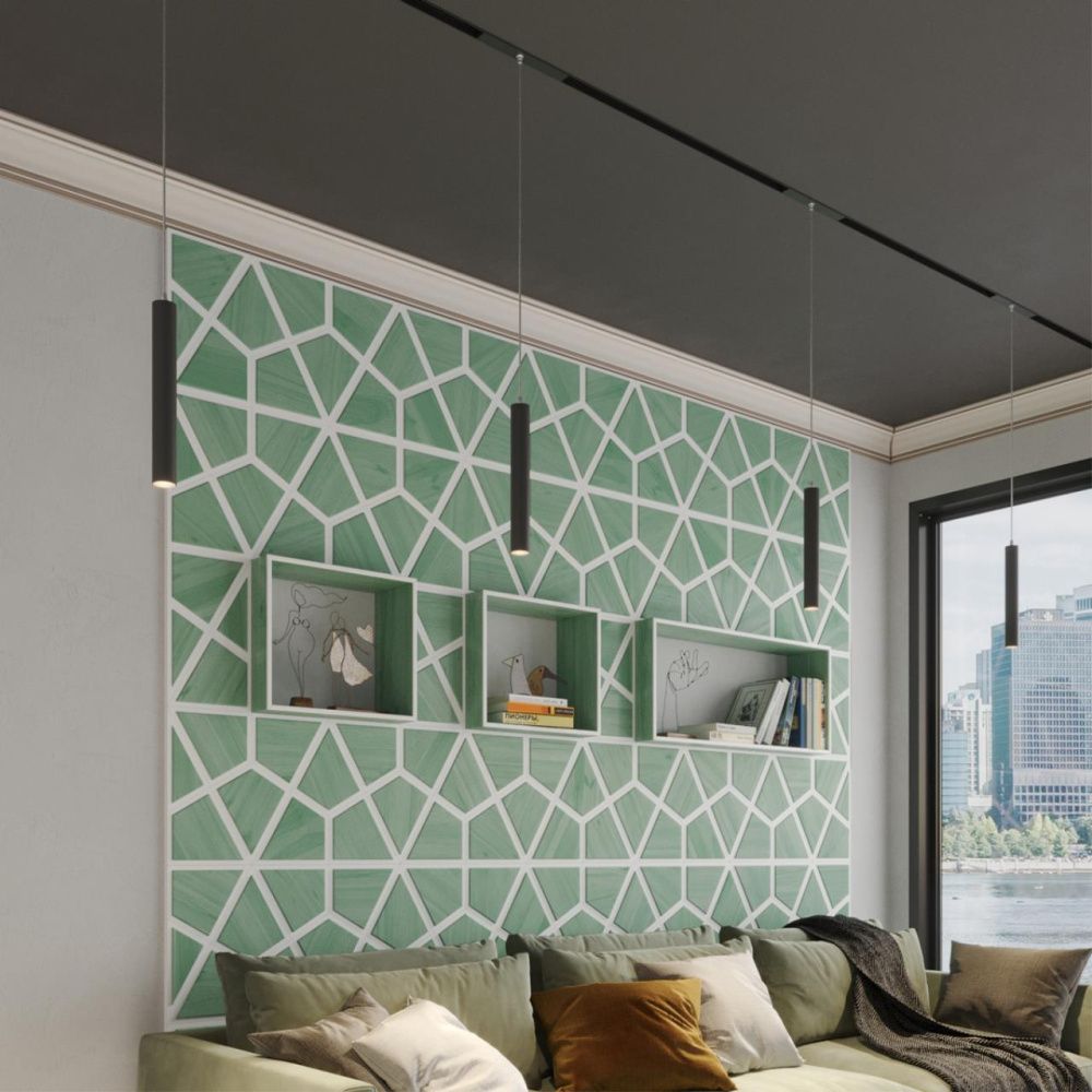 Cветильник  18*4*200 см, 1*LED*10W, 3000-6000K, Novotech VECTOR PORT 359964, черный,  диммир. пульт ДУ/Tuya Smart Life