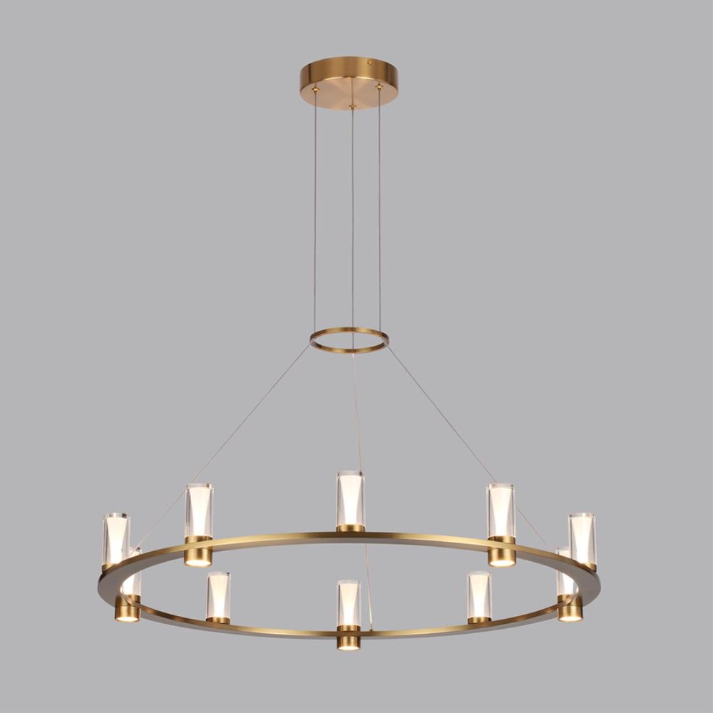 Подвесной светильник *4*200- см, 8*LED*45W, 3000K, Odeon Light Defance 7144/70L, бронзовый