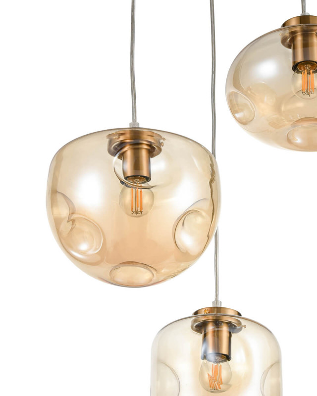 Подвесной светильник  40*152 см, 3*E27 бронза Vele Luce Alieno VL5354P03