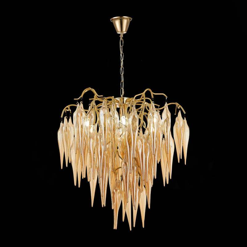 Люстра подвесная 60 см, 30W, 4000K ST LUCE SIENA SL1652.203.06 Золотистый
