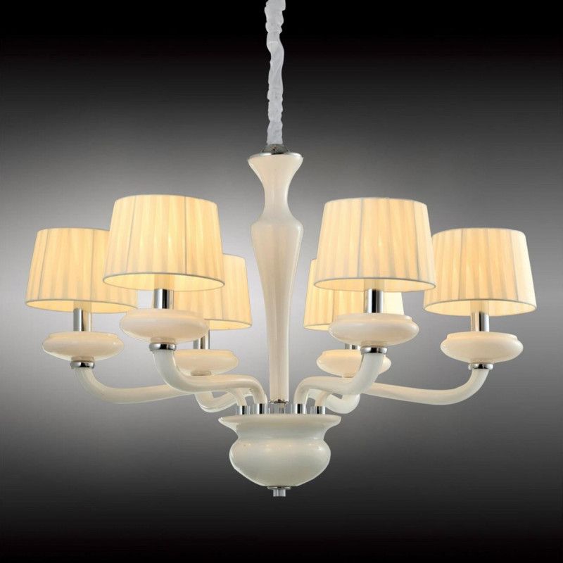 Подвесная люстра 80*157 см, 6*E14, 40W, Omnilux Omnilux 860 OML-86003-06, белый