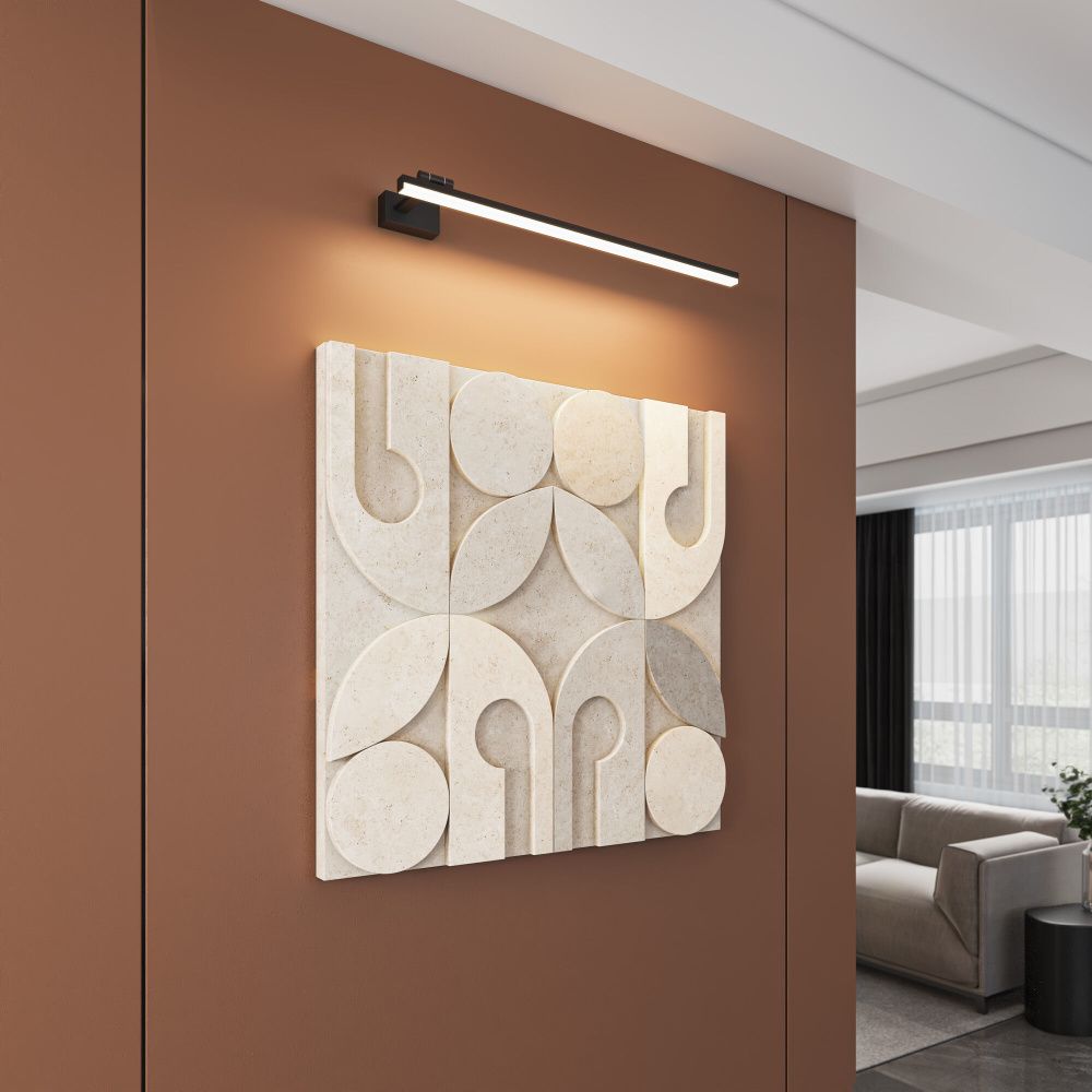 Светильник настенный светодиодный 70 см, 12W, 3000K, Elektrostandard Acento 40155/LED, черный 