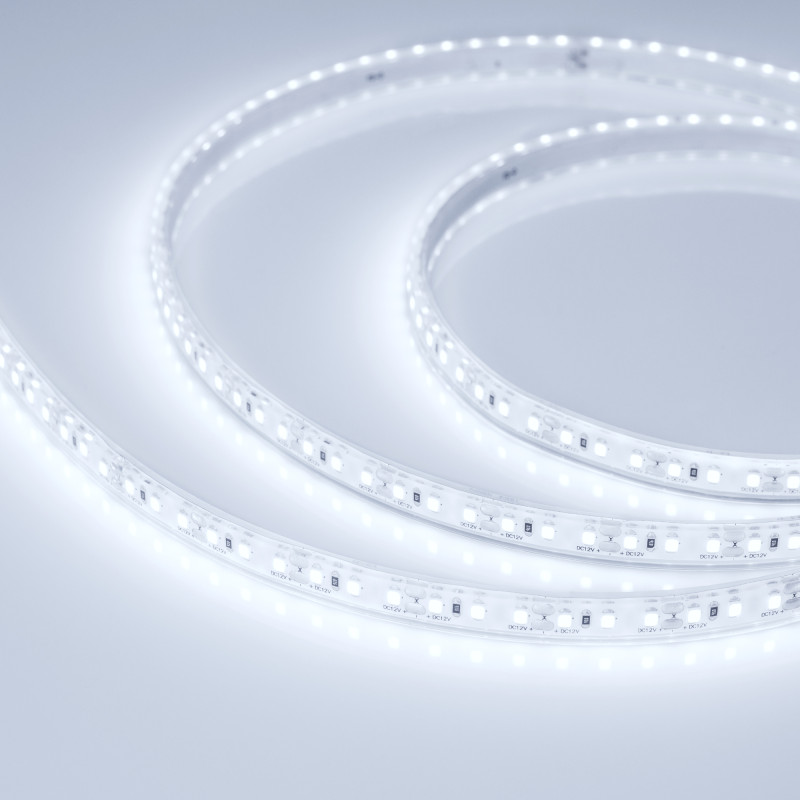 Лента RTW-5000PU-2835-120 12V Cool 8K (10.5mm, 16.8W, IP68) (Arlight, Закрытый) 029595. Цена указана за 5 метров. Продается кратно 5 метрам.