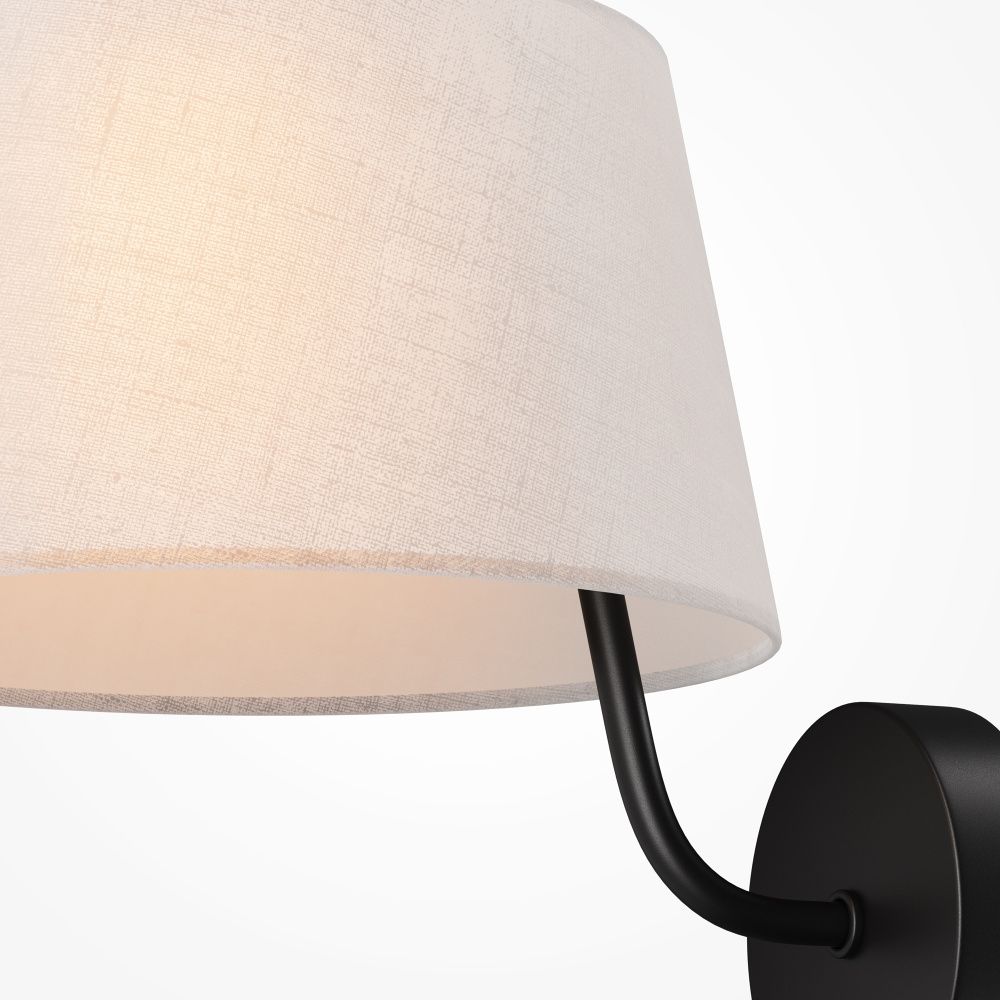 Бра 29,5*23*-23,5 см, 1*E14*40W Maytoni Modesto MOD360WL-01B, Черный