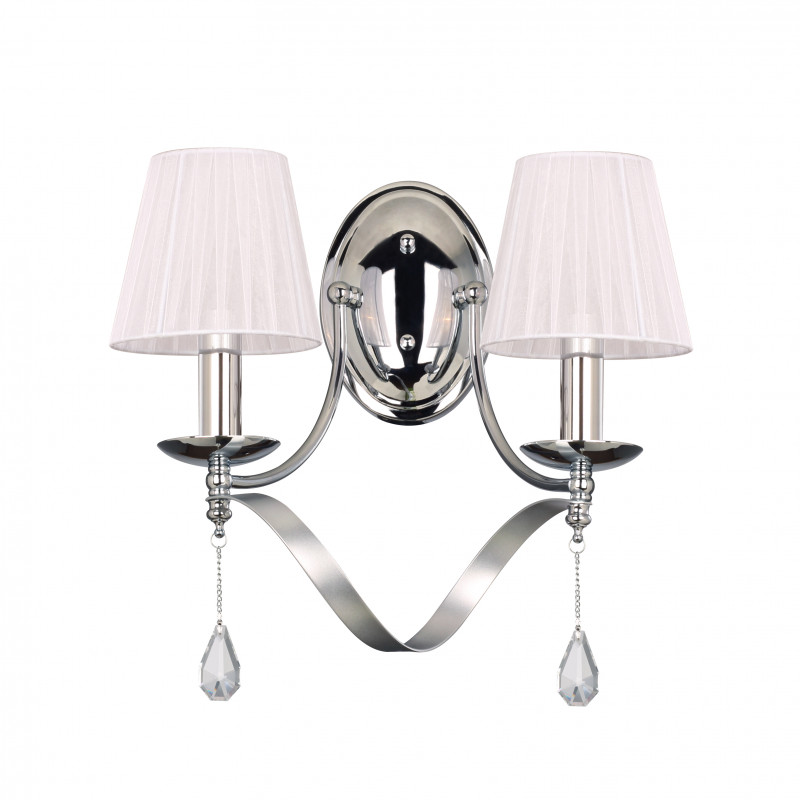 Бра Favourite Amabilis 2597-2W, D210*W380*H370, серебряный с хромом