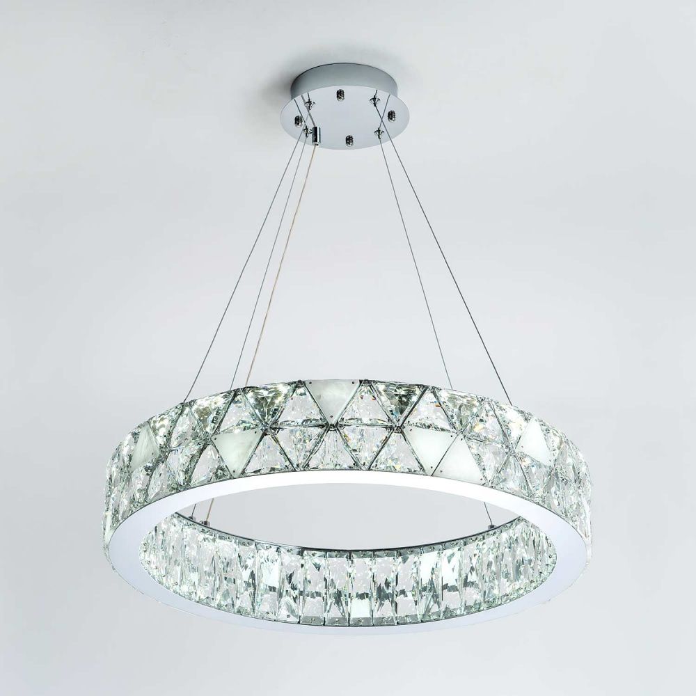 Подвесная люстра 60 см MODELUX premium ML.6982.600P CR хром