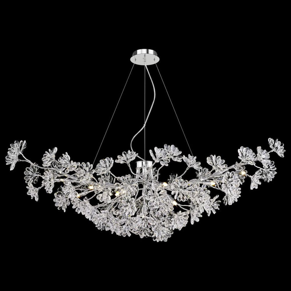 Подвесная люстра 150 см, Wertmark Darleen WE191.15.123, хром