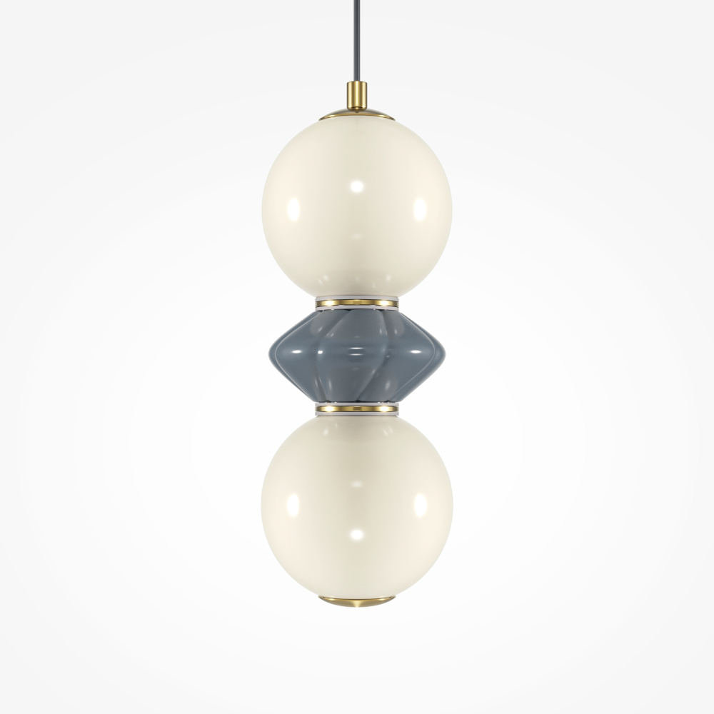 Подвесной светильник Maytoni 12*47-337 см, *LED*10W, 3000K, Maytoni Brosche MOD362PL-L10GR3K, Латунь