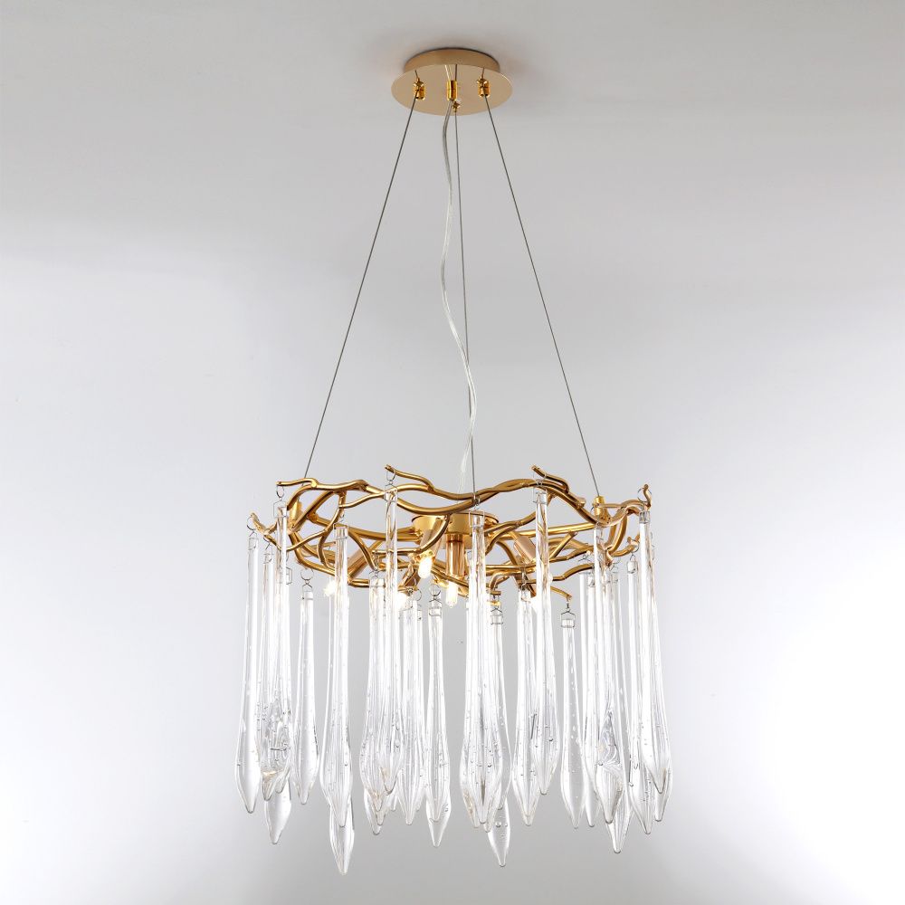 Люстра 50*50*50-145 см, 6*G9*40W, Modestyle  MS.2102.6 GD, Золото