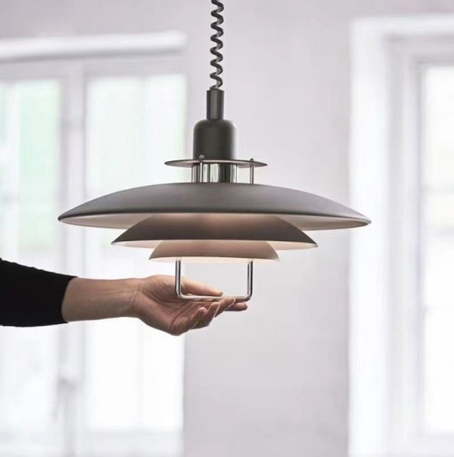 Светильник DZN-13340 ЧЕРНЫЙ  D380/H1500/1/E27/40W 3LAYER с подъёмным механизмом