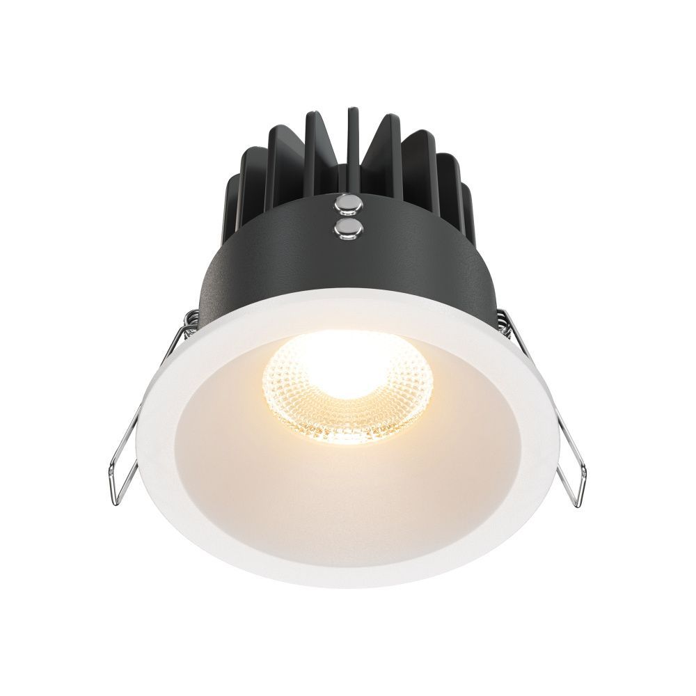 Встраиваемый светильник  DL034-01-12W2.7K-W **-8,5 см, *LED*12W, 2700K, Maytoni technical Zoom DL034-01-12W2.7K-W, Белый