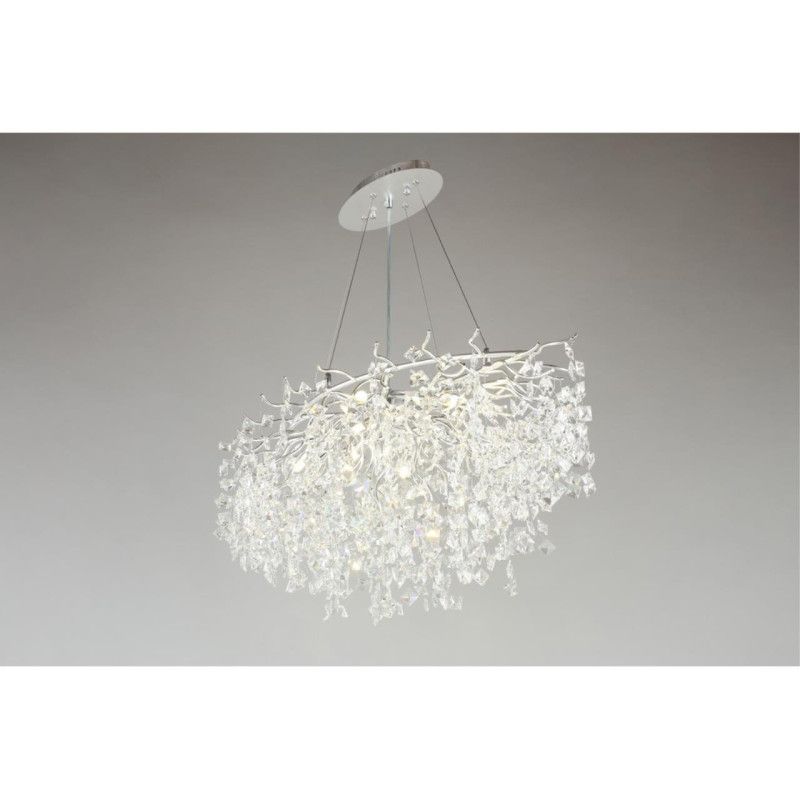 Подвесная люстра 100*60*80-170 см, 10*G9, 5W, Aployt Danusia APL.846.13.10, хром