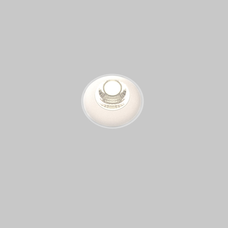 Встраиваемый светильник 5,4*5,4*5,3 см, LED, 7W, 4000К, Maytoni Technical ROUND DL058-7W4K-TRS-W белый
