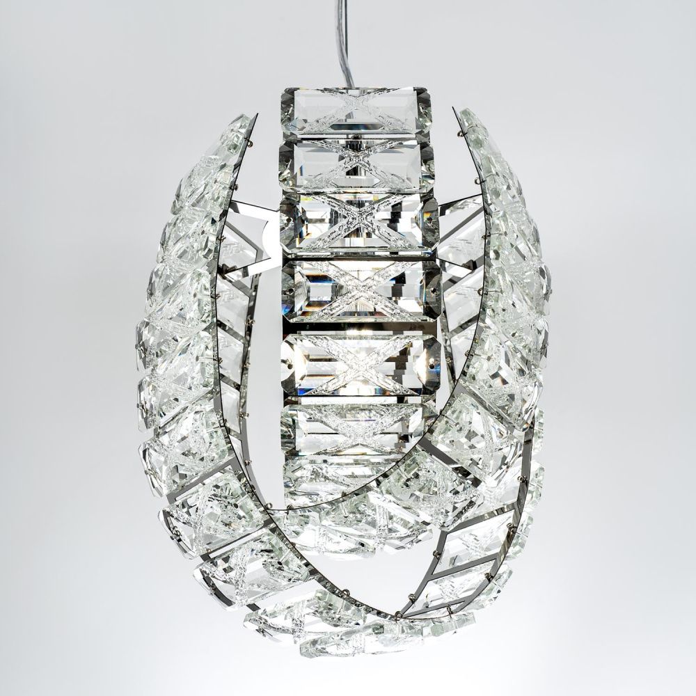 Подвесная люстра 20x20x50см, G9, 2xG9Вт, , Modelux ML.755.2 CR Хром