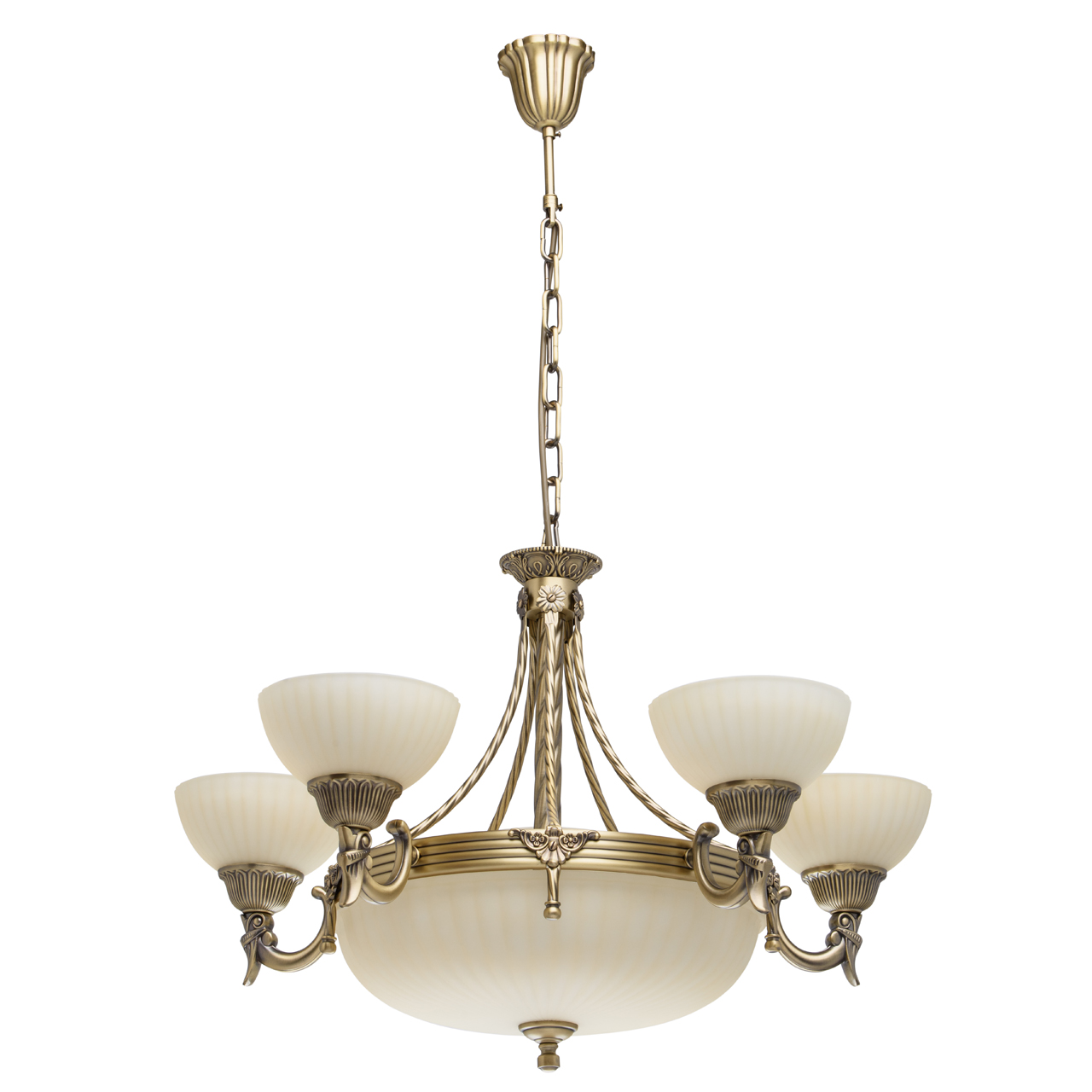 Люстра 75*95 см, 5*Е27*3*E14 античная бронза MW-Light Афродита 317010708
