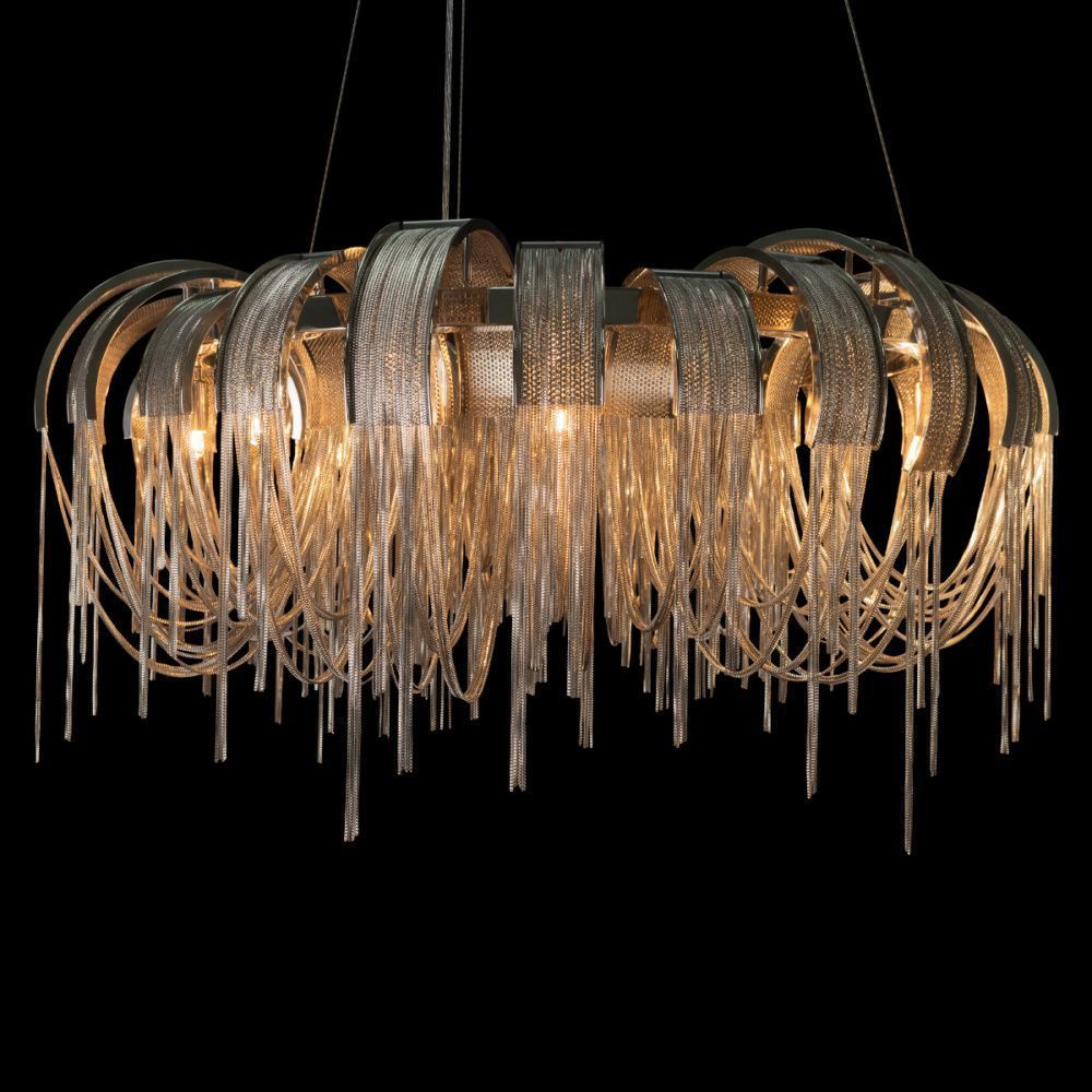 Подвесная люстра 80 см, Loft IT Volver 10404/800 SN, никель