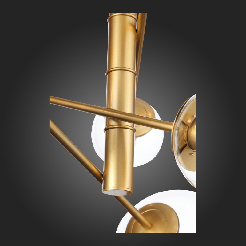 Светильник подвесной 65 см, 320W, ST LUCE LIORA SL1150.203.08 Матовое золото