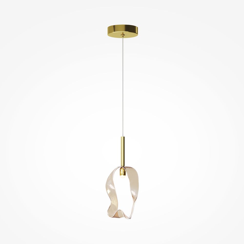 Подвесной светильник 16,2*5,5*49,3-339,3 см, *LED*3W, Maytoni Shiori MOD524PL-L3BSK1, Латунь