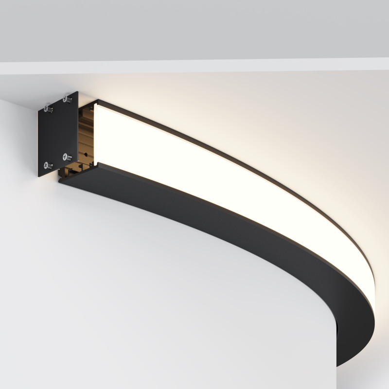 Радиусный профиль ALM-3535R-B-EX-90°-1.5M 3,5*3,5*118,75 см, Maytoni Led Strip черный
