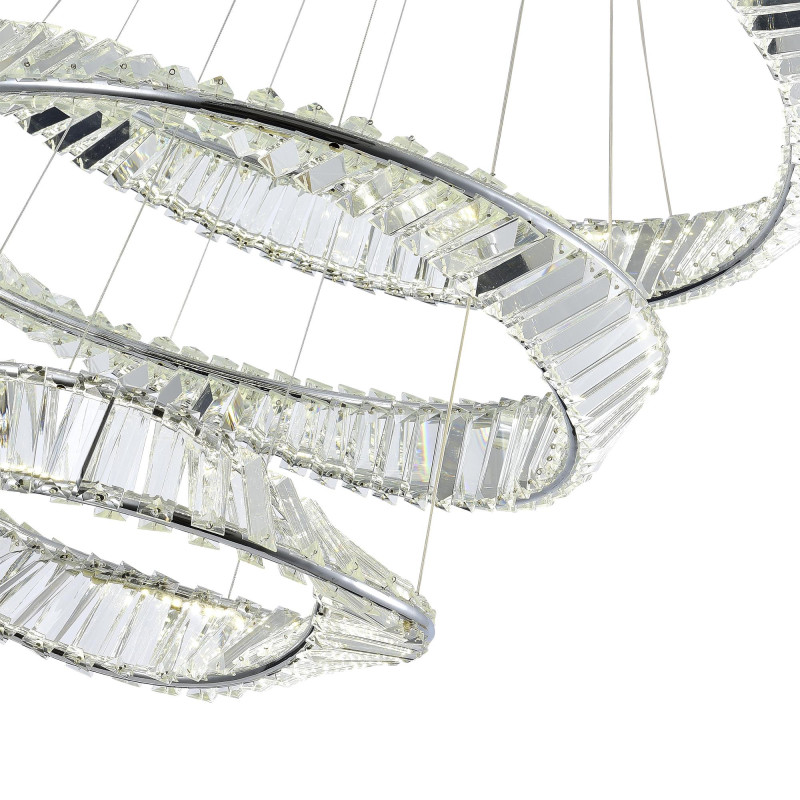Светильник подвесной 80*280 см, LED*1*97W, 4000K, St Luce Ritorto SL6204.101.03, Хром