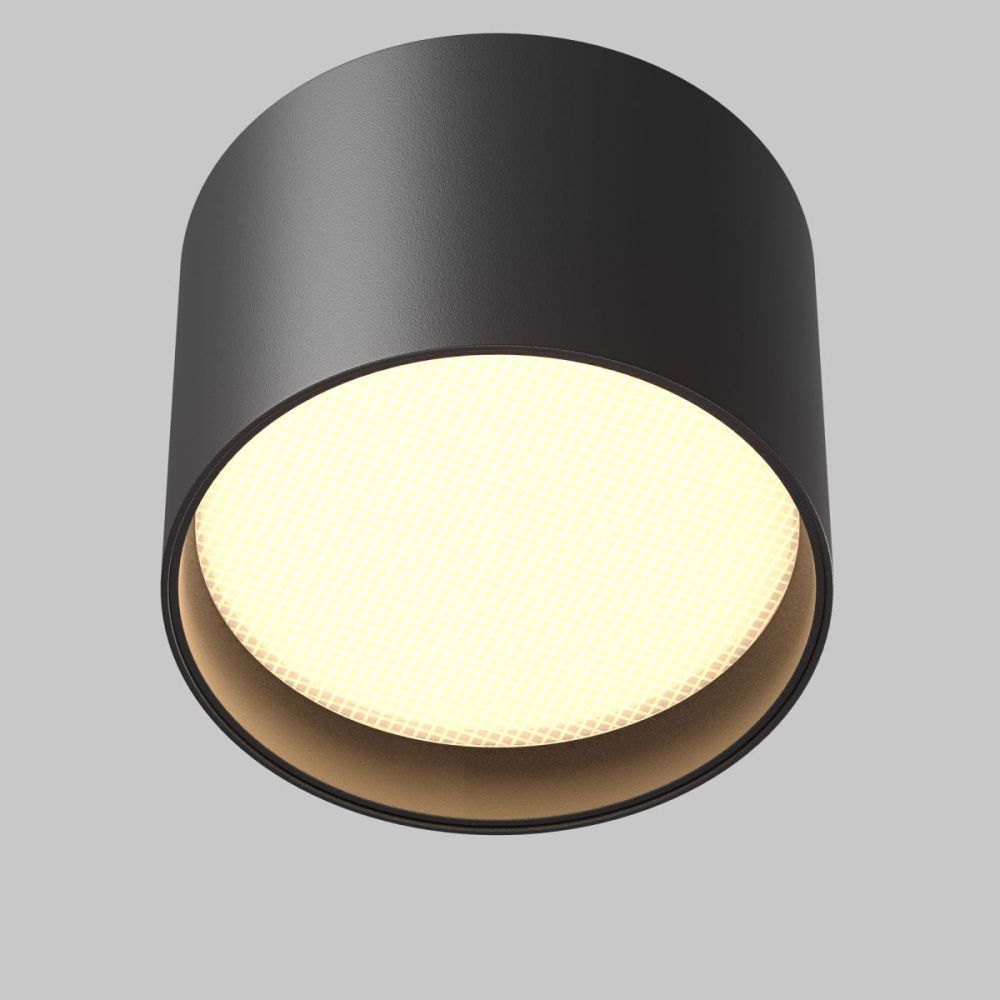 Потолочный светильник 9 см, 7W, 3000K, Maytoni Technical Glar C127CL-L7W3K-B, черный