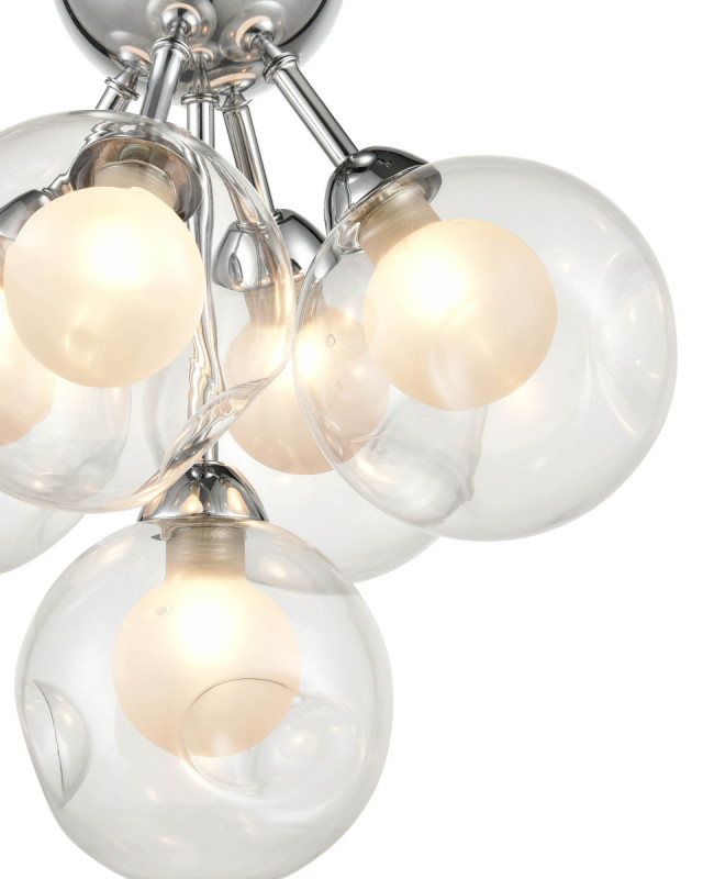 Подвесная люстра Vele Luce Dandelion VL1173L05, хром, диаметр 32см