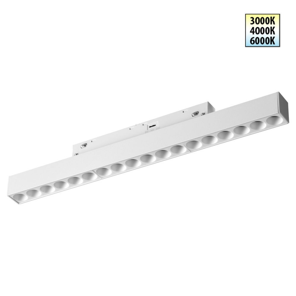 Трековый светильник 33 см, 18W, 3000-6000K, Novotech 359622, белый
