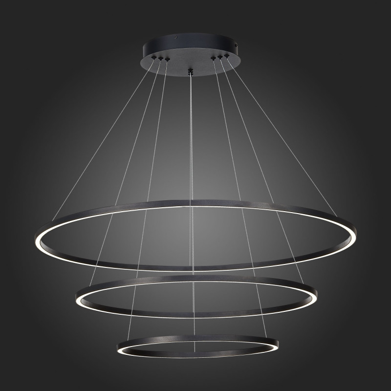 Cветильник подвесной SMART 80 см, 114W 2800-6500K ST LUCE Подвесные светильники ST605.403.114 Черный