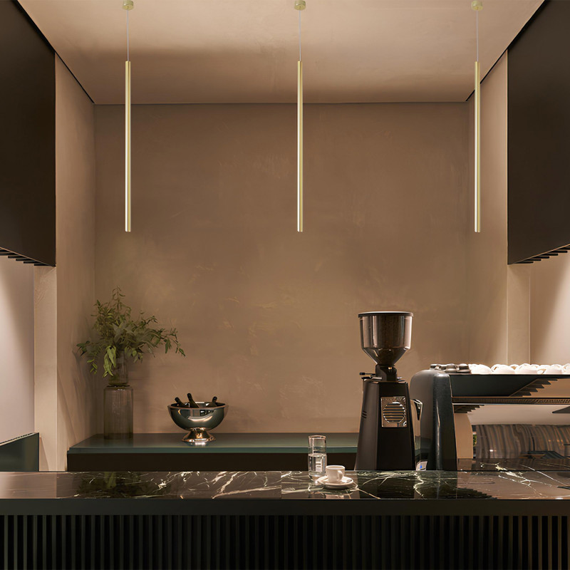 Подвесной светильник 6 см, 3W, 3000K, Crystal Lux CLT 036C800 BS, латунь