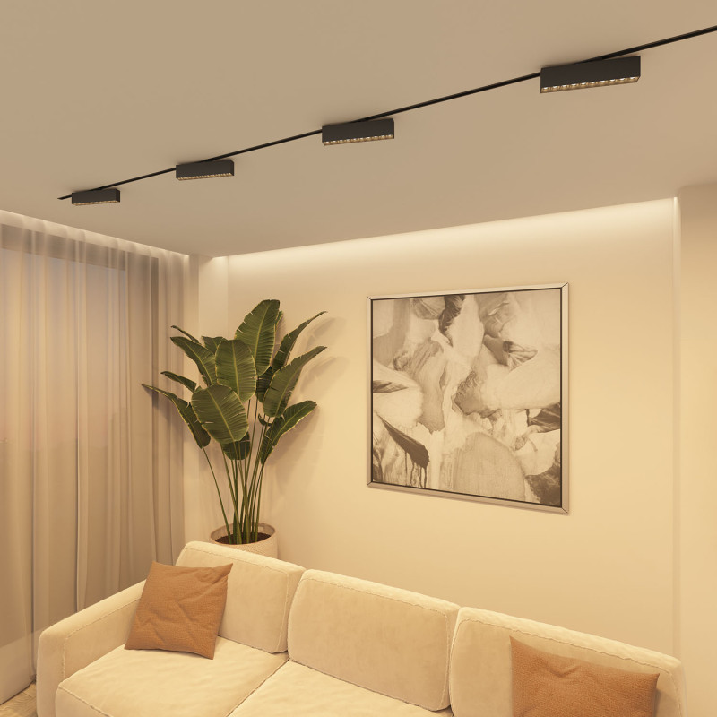 Светильник на шине 27,3*3,5*6 см, LED * 20W, 3000K, Denkirs Edder DK6434-BK, черный