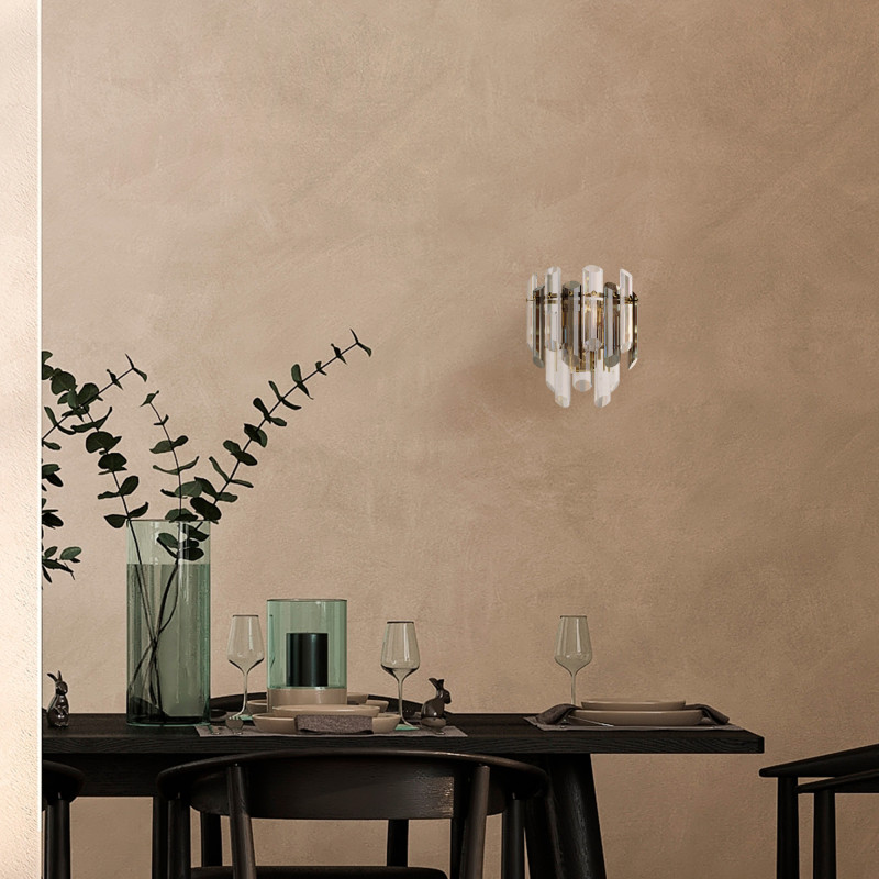 Бра Maytoni Diamant Crystal Flare DIA200WL-02G, золото