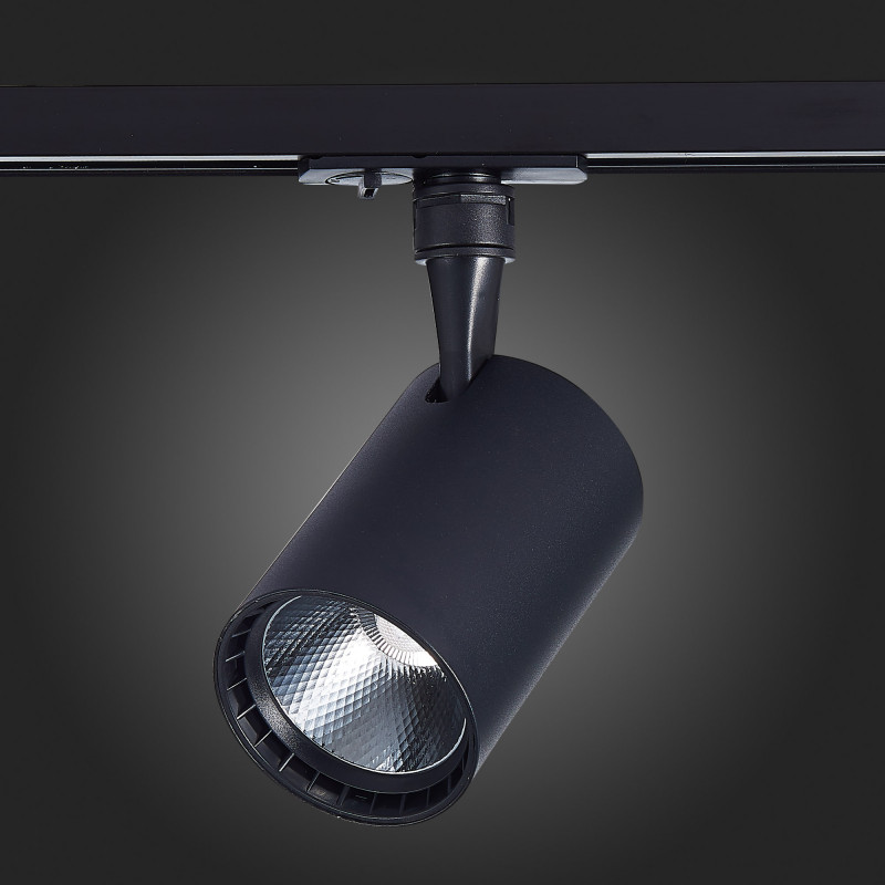 Трековый светильник 14*9 см, 30W, 4000K ST LUCE ST351.446.30.36 Матовый черный