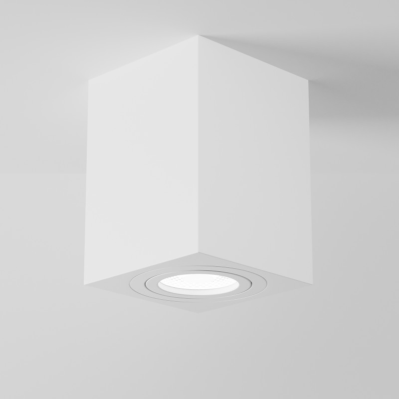 Светильник 9*9 см, GU10 50W, Maytoni Alfa C017CL-01W, белый