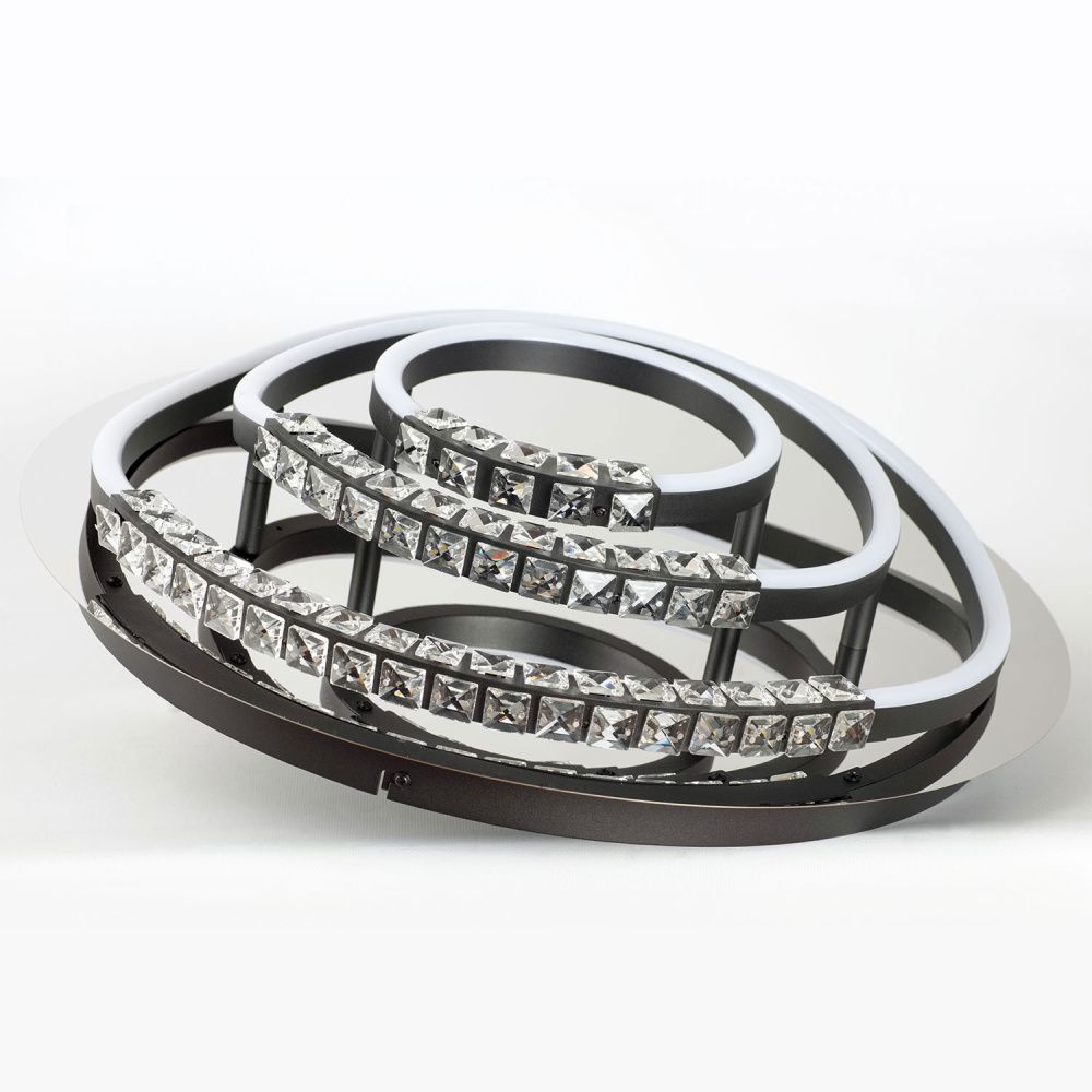 Люстра потолочная *54*13-13 см, 1*LED*40W, 4000K, Lussole Hardin LSP-7436, черный