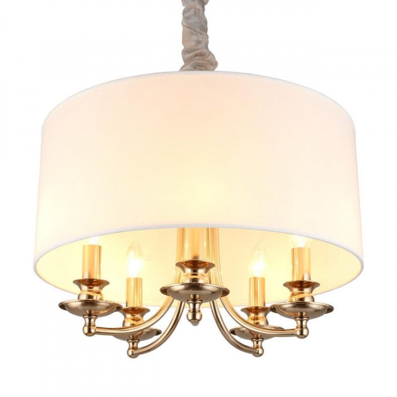 Подвесная люстра 50*65-140 см, 5*E14, 40W, Aployt Berze APL.721.06.05, золотой