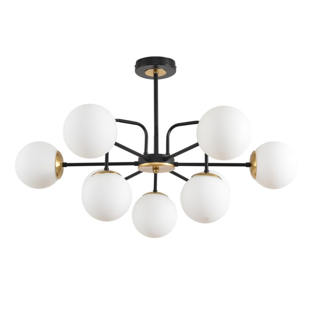 Люстра потолочная 26*78*47- см, 9*E27*60W, Lumion Elrona 8375/9C, черный; латунь