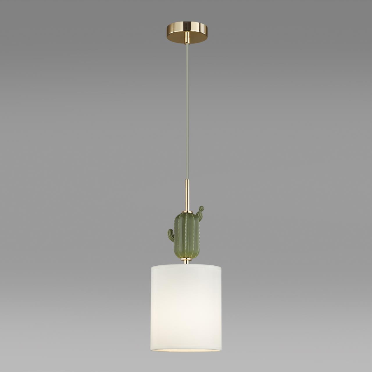 Подвесной светильник  18*18*48-199 см, 1*E14*40W Odeon Light Cactus 5425/1 золотой