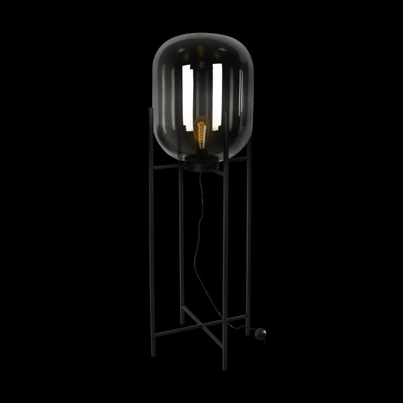 Торшер 140 см, Loft IT 10195F/1400 Smoke Oda, черный