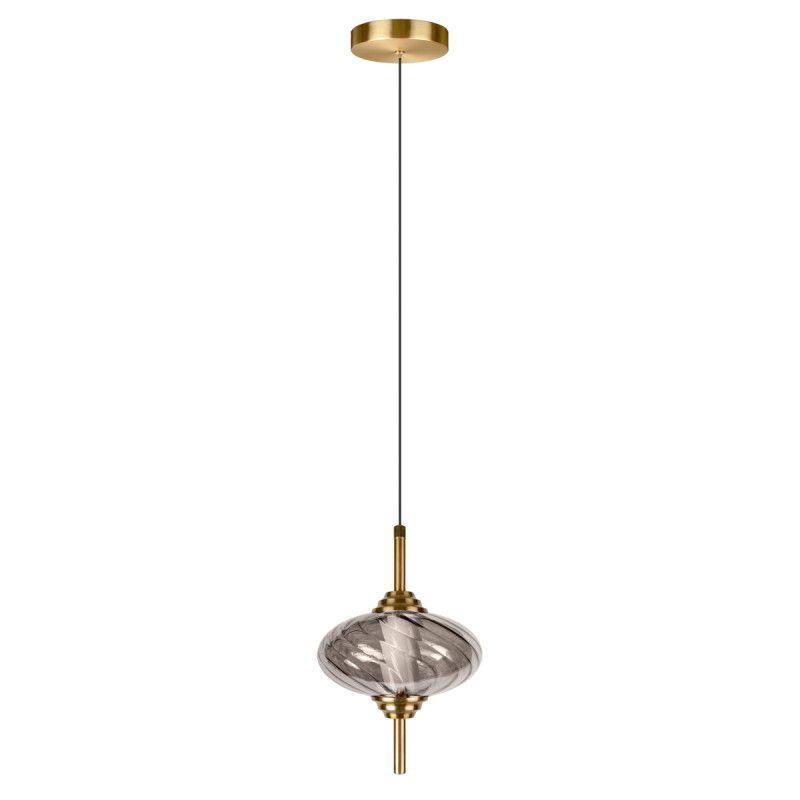 Подвесной светильник *15*-22,5 см, 1*LED*30W, 4000K, LOFT IT Helix 10421/C Smoke, бронзовый
