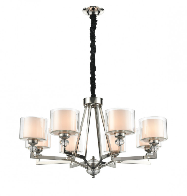 Подвесная люстра  92*128 см, 8*E27 хром Vele Luce Lotus VL1053L08