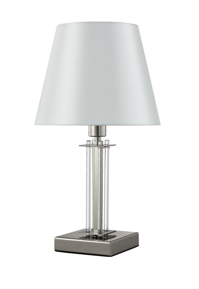 Настольная лампа Crystal Lux NICOLAS LG1 NICKEL/WHITE, никель