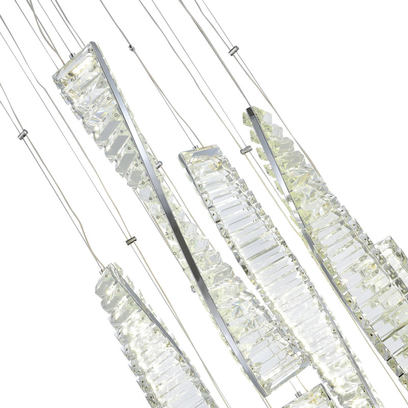 Светильник подвесной 40* см, LED*1*99W, 3000K, St Luce Elica SL6205.103.09, Хром