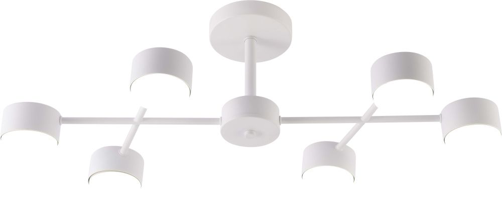 Люстра L670 x W310 x H190, мм, 6*15W (90W), WT (Белый) Rilon GX3704-6 WT